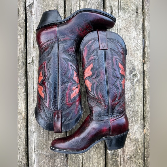 Vintage Texas Boot Company Butterfly Boots🦋 - Picture 2 of 9